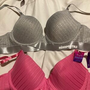 34C Aeropostale wire push-up bras